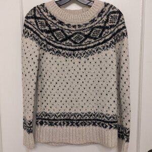 Abercrombie & Fitch Nordic Fair Isle Sweater Small